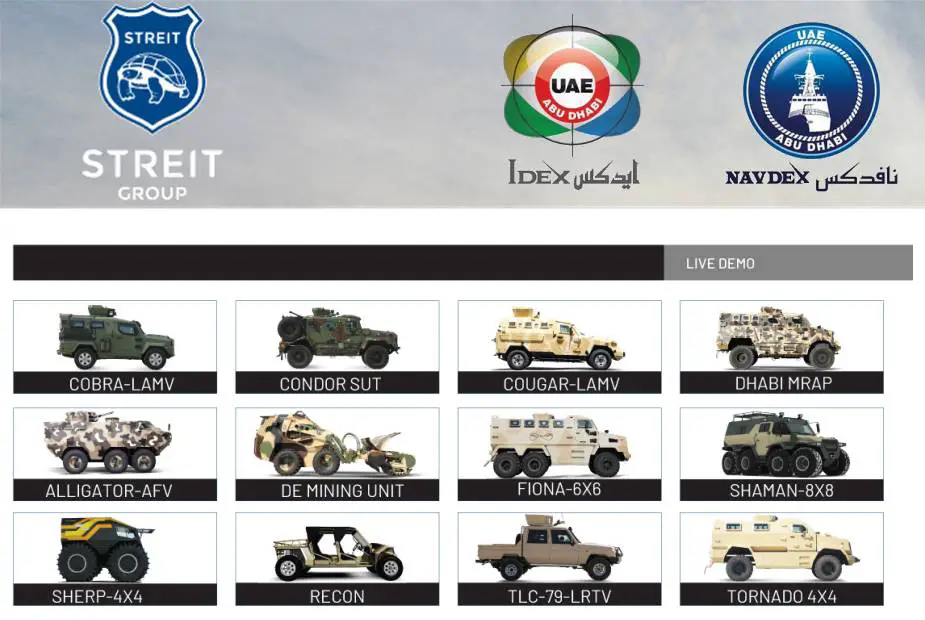 During IDEX 2023 Streit Group to showcase new defense security vehicles and products 925 002