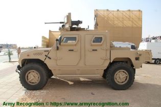 Ajban Class 440A 4x4 wheeled light tactical protected vehicle United Arab Emirates left side view 001