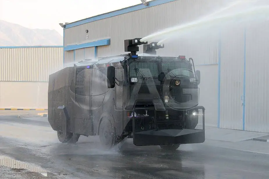 IAG Armored Water Cannon anti riot security vehicle UAE 925 001