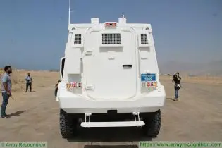 Guardian Xtreme APC 4x4 MRAP Mine Resistant Ambush Protected vehicle IAG United Arab Emirates rear view 001