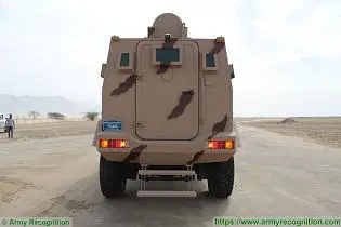 Rila 4x4 MRAP Mine Resistant Ambush Protected vehicle APC personnel carrier IAG United Arab Emirates rear view 001