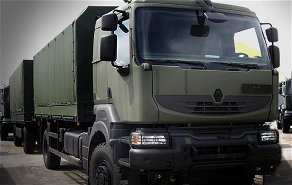 Renault Trucks Defense vient de signer un contrat avec le Ministère de la Défense Egyptien pour une quinzaine de véhicules de type Kerax 6x4 motorisés 500 chevaux.