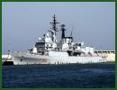 An unidentified missile fell Wednesday into the seawater not far from an Italian frigate patrolling the Libyan coast, according to local media reports.
