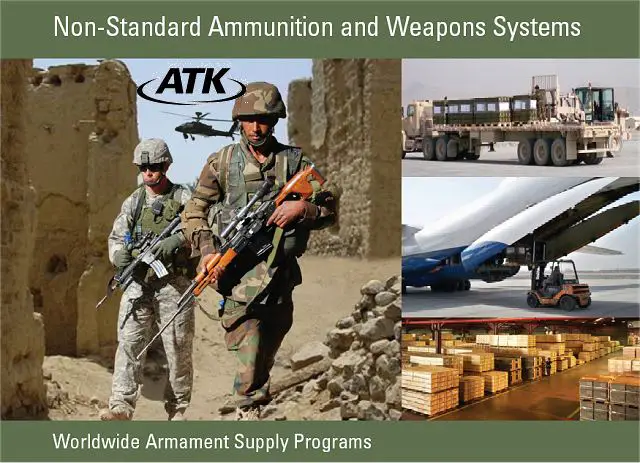 ATK (NYSE: ATK) announced today that it has received $10 million in orders to provide non-standard (non-NATO) ammunition for the Afghan Security Forces, under an existing three-year contract with the U.S. Army.