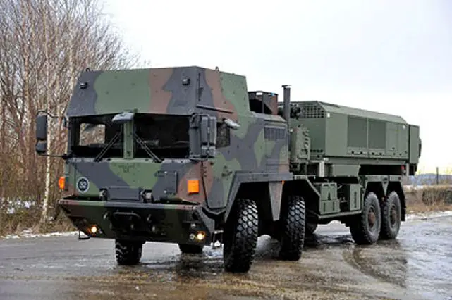 The first MEADS power and communications unit recently completed acceptance testing in Germany and will power the first Multifunction Fire Control Radar (MFCR) during integration tests at Pratica di Mare, Italy. The truck-mounted power and communications unit provides power for the MEADS MFCR and the surveillance radar. It includes a diesel-powered generation unit. A separate commercial power interface unit permits radar operation using commercial power (50 Hertz/60 Hertz). 