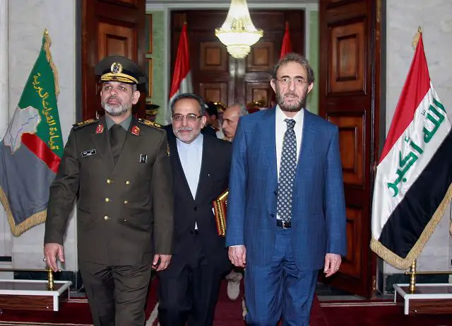 On Thursday, October 4, 2012, the Iranian Minister of Defense and his Iraqi counterparts, Brigadier General Ahmad Vahidi and Saadoun al-Dulaimi, respectively, signed a document of bilateral cooperation in the defense field. According to the paper, the execution of these agreements will deepen even further the relations of the two countries.