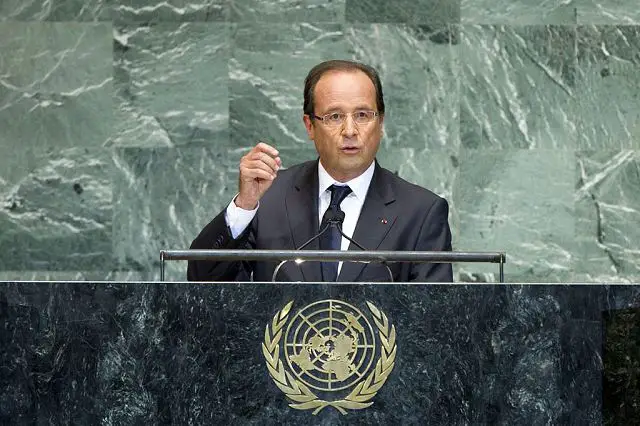 French President Francois Hollande on Tuesday expressed his readiness to give green light to the launching of a military operation to end crisis in northern Mali. "France has once again confirmed its readiness not only to vote for this resolution, but to support the logistical and political the initiative taken by Africans," Hollande said.