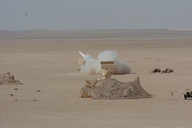Another Aspide 2000 success in Kuwait reaffirms the missile’s status as a major aircraft buster. Fired from a Skyguard air defence system, the Aspide 2000 missiles brought down two Banshee remotely piloted targets at the Kuwait Air Defence Brigade's ADEIRA range during a live firing air defence exercise carried out on 18th and 19th December 2012.