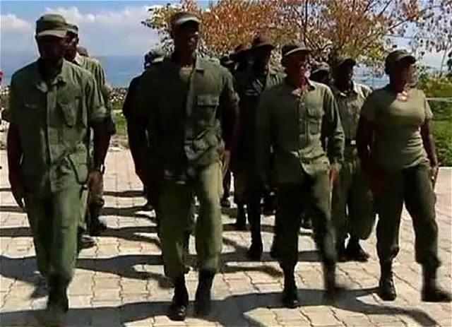 Haiti moved closer on Monday, September 16, 2013, to reconstituting a military that was abolished in 1995. In a small ceremony in the farming village of Petite Rivere de L'Aritibonite, Defense Minister Jean-Rodolphe Joazile greeted the first 41 recruits who recently returned from eight months of training in Ecuador.