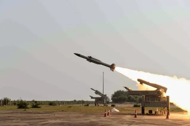 India on Sunday, April 27, 2014, successfully test-fired two Akash missiles, a new interceptor surface-to-air missile capable of neutralising any incoming long-range missile at higher altitude.The interceptor, positioned at launch pad–IV of Integrated Test Range at Wheeler Island, about 100 km from here, roared into the sky at about 9.10 AM to hit its target