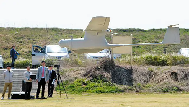 The South Korean Defense Ministry on Tuesday, April 9, 2014, unveiled two unmanned aerial vehicles called Remoeye-006 and RQ-101 "Songgolmae" after criticism for failing to detect and counter North Korean reconnaissance drones. A South Korean military officer said the aim was to demonstrate South Korea's drone capabilities and quell public fears over the latest North Korean security threat.