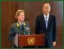 Major General Kristin Lund today officially assumed her duties as Force Commander of the United Nations peacekeeping force in Cyprus where the top UN official, Lisa Buttenheim, is also a woman. That UN operation is now the first in the world to have a dual female leadership.