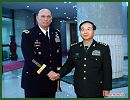 The United States is working with China to establish institutional dialogue between their two armies, Ray Odierno, the U.S. Army chief of staff, said here Saturday, February 22, 2014. "It is a very important first step," Odierno told reporters, noting that the dialogue is the first time at institutional level and is "more long-term and more long-standing."