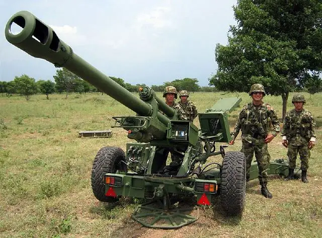 Army Colombia has take delivery of three new Nexter System LG1 Mk III 105mm light guns 0507142 | July 2014 global defense security news UK | Defense Security Global news Industry army 2014