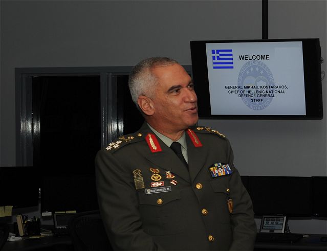 China and Greece on Monday, July 7, 2014, pledged to enhance cooperation between the two countries' armed forces. During his meeting with Mikhail Kostarakos, the chief of the Hellenic National Defense General Staff, Vice Chairman of China's Central Military Commission Fan Changlong spoke highly of the 42-year-old diplomatic relations between the two nations, saying that the military cooperation has achieved a lot.