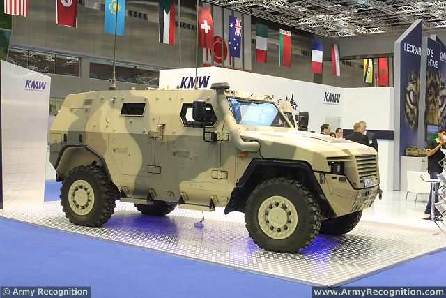 The Germany Company KMW (Krauss-Maffei Wegmann) introduces latest generation of AMPV (Armoured Multi-Purpose armoured vehicle) for the Middle East market at DIMDEX 2014, the International Naval and Maritime defence exhibition which helds from the 25 to 27 March 2014 in Doha, Qatar. 