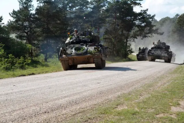 The United States will send four tanks, 12 infantry combat vehicles and 150 troops to Latvia in order to bolster the security of the Baltic nations, a spokesperson for the Latvian Ministry of Defense Kaspars Galkins said Thursday, September 18.