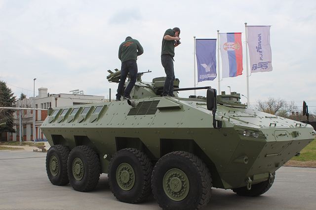 Lazar 2 MRAV MRAP 8x8 armoured Yugoimport Serbia video report Army Recognition Defense Web TV 640 001