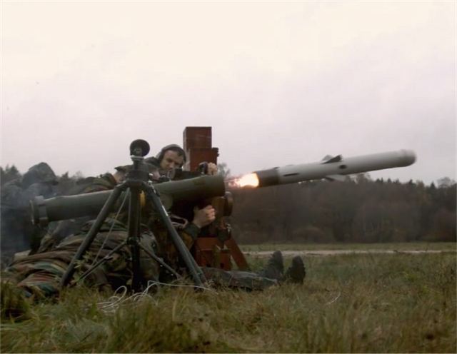 First firing of Spike MR anti-tank anti-armour guided missile by Belgian army soldiers 640 001