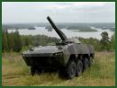 Patria AMV Nemo 120mm mortar system carrier wheeled armoured vehicle Finland Finnish small 001