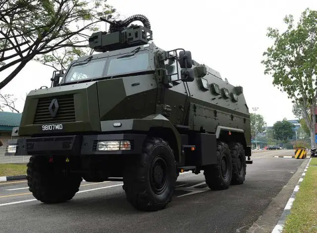 Singapore Army commissions Peacekeeper Protected Response Vehicle PRV armoured vehicle 640 001