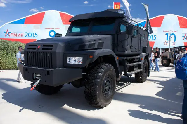 The Russian Company Asteys Unveiled Modernized Armored Vehicle Patrol-A during Army 2015