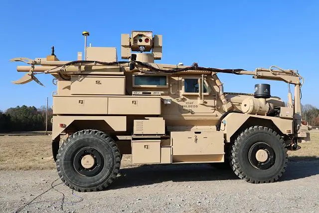 US Army and Air Force to develop RADBO laser mounted on MRAP vehicle for mine clearance 640 001