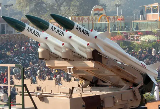 Indian Army officially inducts the Akash air defense missile system 640 001