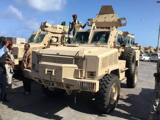 United Arab Emirates has donated RG-31 4x4 armoured and Toyota tactical vehicles to Somalia 640 002