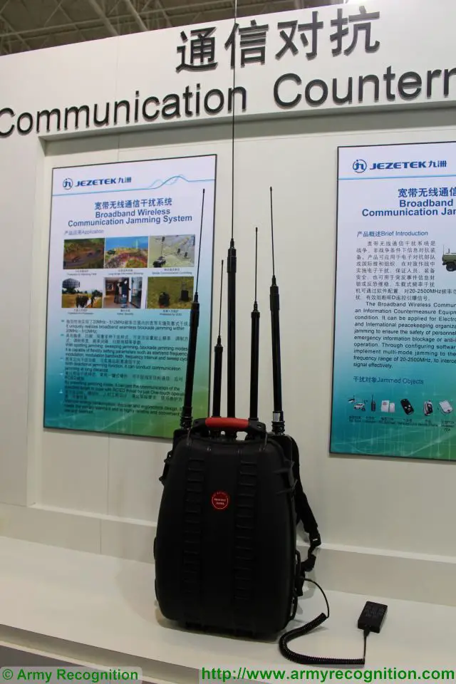 Jezetec man-portable broadband wireless communication jamming system at CIDEX 2014 