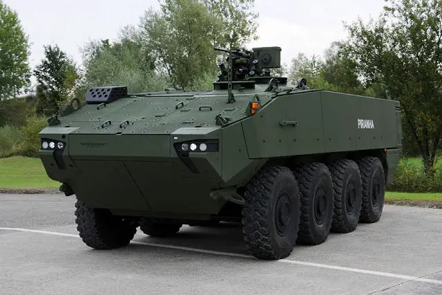 Spanish MoD selects Piranha 5 8 8 vehicle
