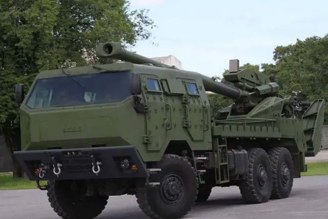 The Thai military's Weapon Industry Centre unveils new Autonomous Truck-Mounted Gun (ATMG) caliber of 155 mm / 52 mounted on 10-tonne TATRA 6x6 truck provided by the Israeli company Elbit Systems Ltd. 