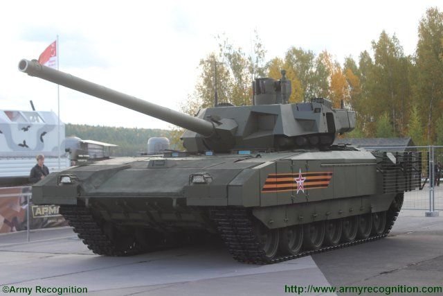 Prototyp  batch of T 14 Armata MBTs undergoing operational evaluation in Russian combat units 640 001