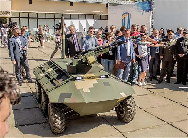 Ukraine defense industry presents latest development of unmmaned aircraft “Gorlytsa” and unmanned ground vehicle "Phantom"to the Secretary of the National Security and Defense Council of Ukraine Alexander Turchinov.
