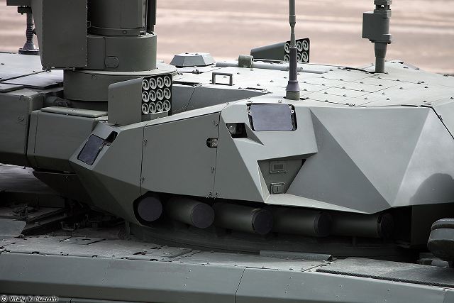 Analysis Russian Afganit active protection system is able to intercept uranium tank ammunition T 14 armata 640 001