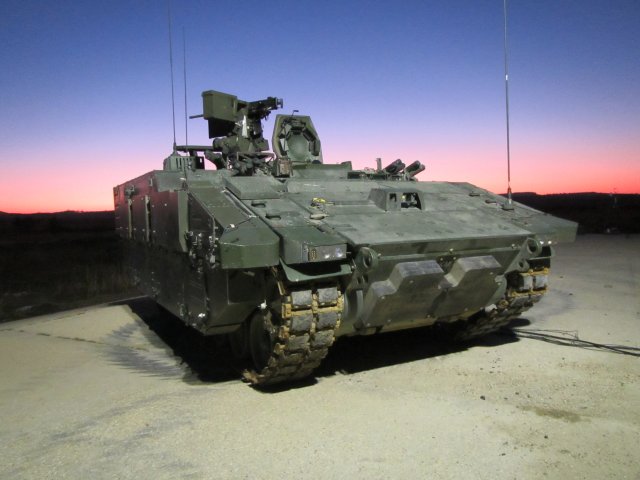 General Dynamics UK completes first Ajax programme manned live firing trial with the ARES Vehicle 640 002