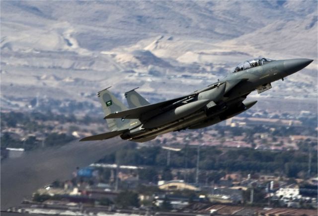 Saudi fighter aircrafts arrived on Friday, February 26, 2016, at a Turkish base to join the air campaign against Islamic State jihadists in Syria only hours before a ceasefire is to take force, local media reported. Four F-15 jets landed at Incirlik air base in the Adana province in southern Turkey, the state-run Anatolia news agency reported.