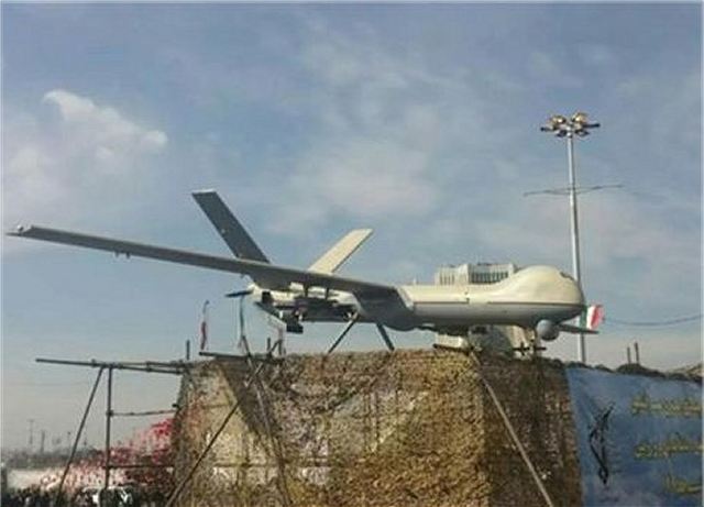 The Islamic Revolution Guards Corps (IRGC) showed the newly-designed model of its longest-range drone, Shahed (Eye Witness) 129, during the annual February 11 rallies on the occasion of the 37th anniversary of the victory of the Islamic Revolution in Iran.