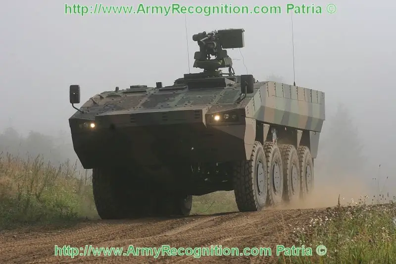 Patria AMV ordered by UAE may be fittet with Russian BPM 3 combat modules 640 001