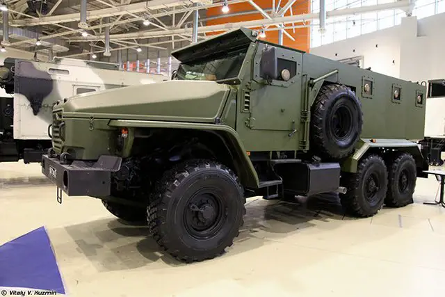 According to Ria Novosti : The first prototype of a new version of the Ural-VV armored vehicle, adapted to the requirements of the Russian Defense Ministry, will be manufactured in 2016, the head of the ministry’s Central Research Institute Test Centre for Automotive Engineering said Wednesday.