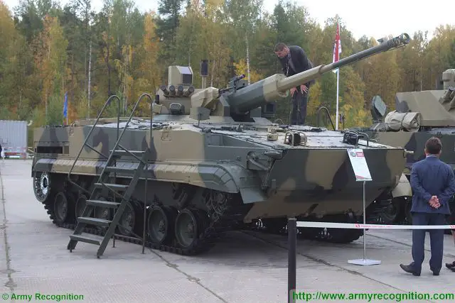 General for Military Vehicles, Vyacheslav Khalitov said. According to him, such combat module may include one or two T-14 Armata MBTs, a fire support vehicle (FSV) armed with 57mm automatic cannon, an FSV armed with 152mm howitzer, a mobile command post and a logistic support vehicle.