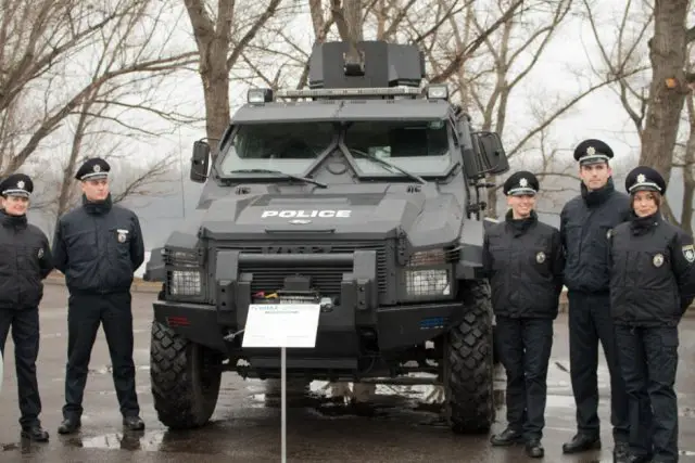 Police of Ukraine-equipped with armoured vehicles KrAZ Spartan KrAZ Fiona and KrAZ Shrek 640 001