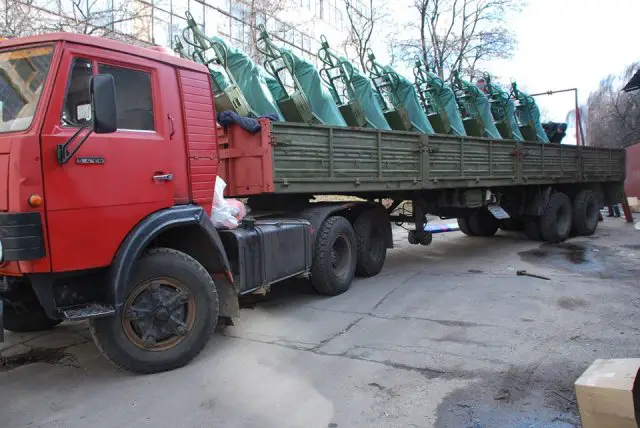Ukraine received the fist batch of new mortars Molot 640 001