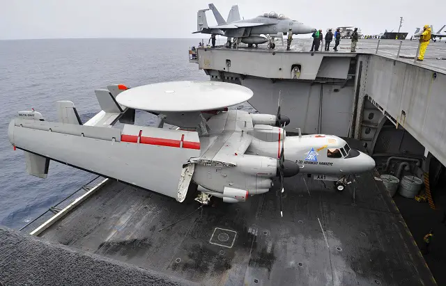 E 2D Advanced Hawkeye elevator USS H Truman