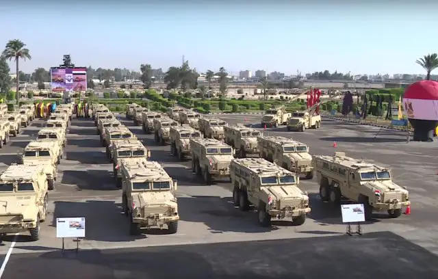Egypt takes delivery of second batch of MRAP vehicles from United States 640 001