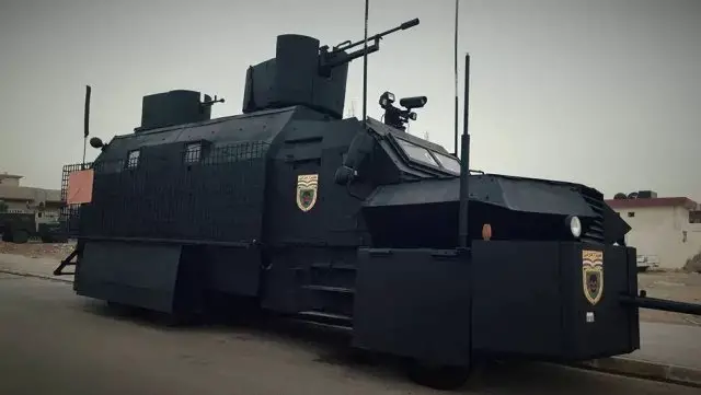 Kurdish troops prepare their Batmobile-style armoured-car for Mosuls battle 002