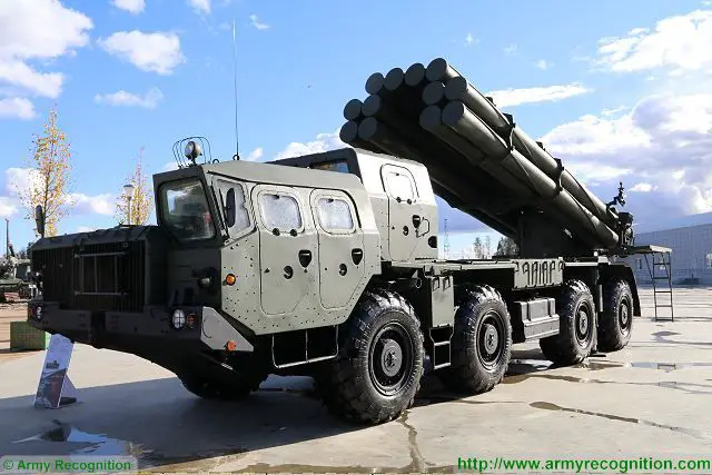 Russian-made BM-30 Smerch 300mm MLR Multiple Launch Rocket System
