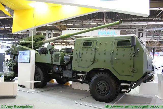 Development of a new wheeled self propelled howitzer for Israeli Ministry of Defense by Elbit 640 001