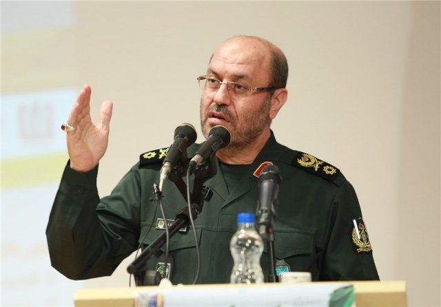 Iranian Defense Minister Brigadier General Hossein Dehqan underlined that the Islamic Republic will never hesitate to boost its missile power in the face of foreign threats against the country’s defense program.