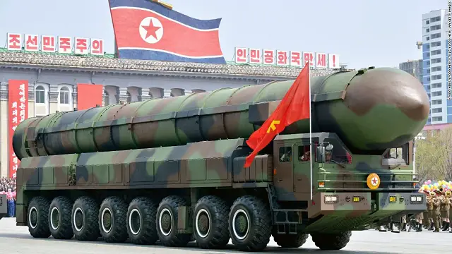 Another new ICBM (Intercontinental Ballistic missile) was unveiled at the North Korean military parade of April 2017 which seems similar to the Russian Topol-M or the Chinese DF-41.